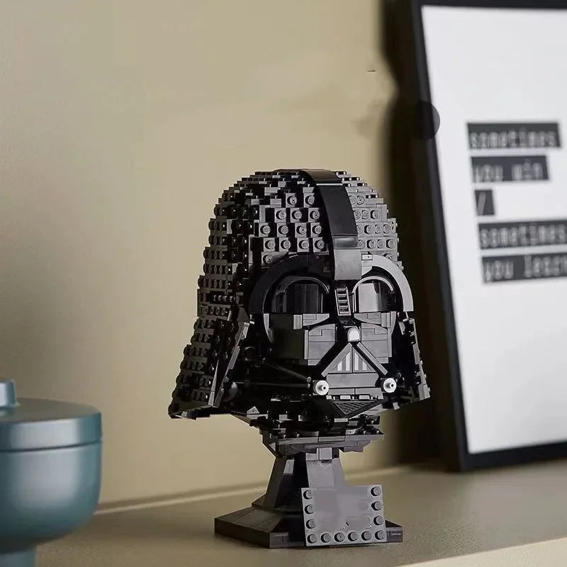 Cool Venom Building Block Spiderman Ironman Darth Vader Head Assembly Marvel Super Heroes 3D Model Mini Brick Toy for Home Decor