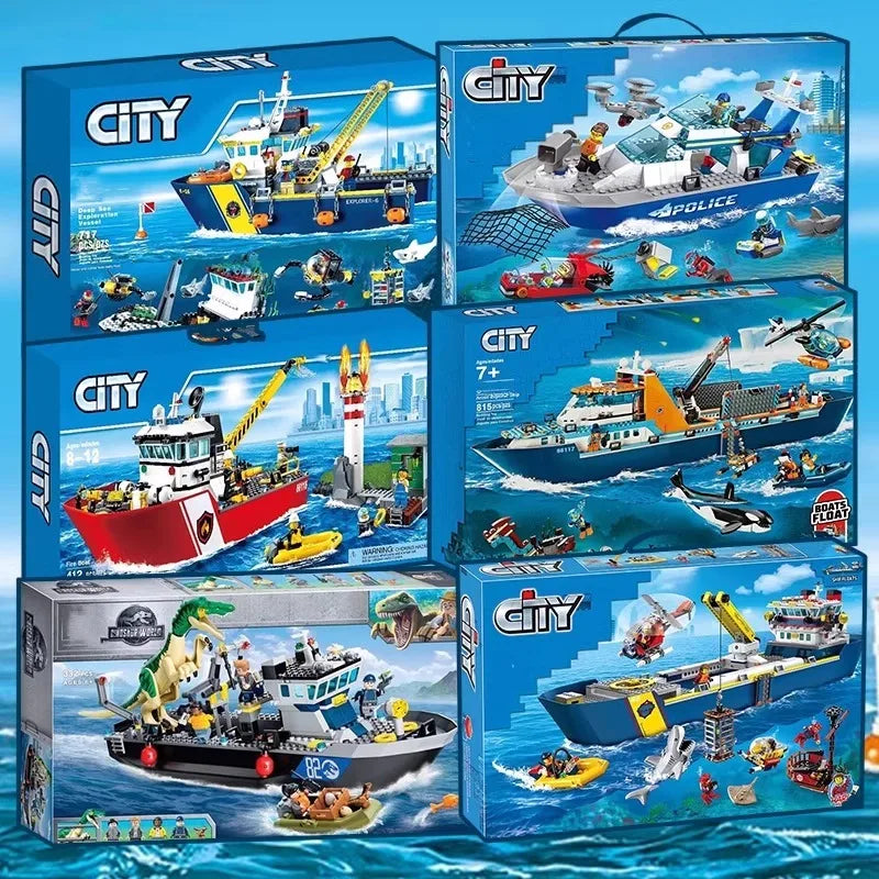 City Series Fire Command Vehicle Rescue Team Headquarters Boys and Children Puzzle Assembling Building Block Toy Gift